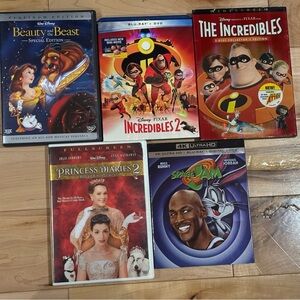 Disney and Warner Bros Blu-ray DVD Collection